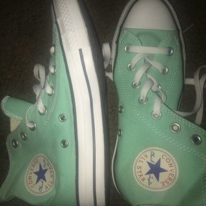Converse mint sneakers
